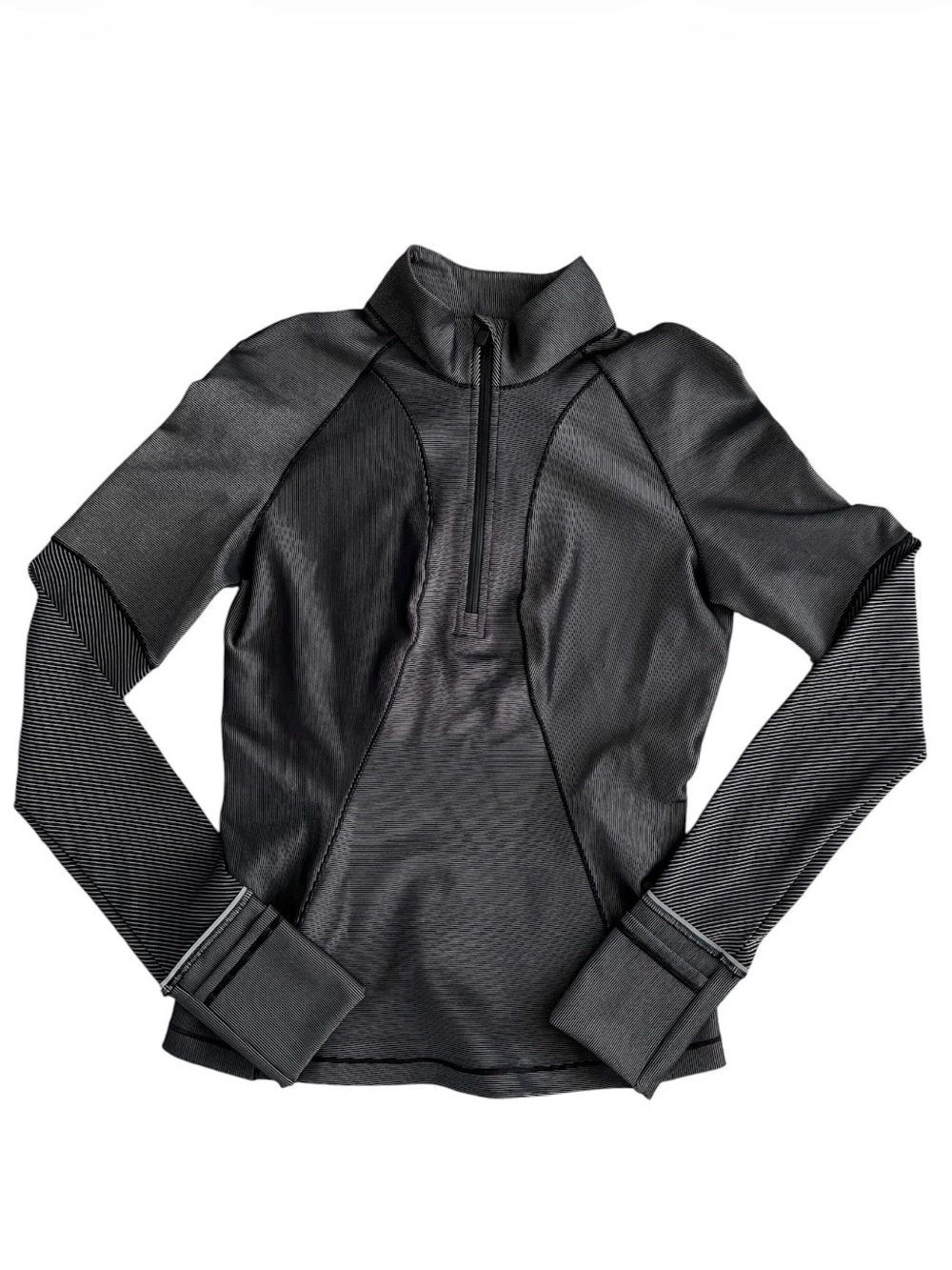 lululemon athletica ribbed Long Sleeve Half-Zip Pullover